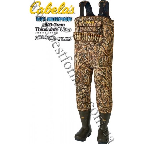 Cabela's 5mm SuperMag™ 1600-Gram Hunting Chest Waders Mossy Oak® Shadow Grass® Blades™