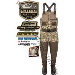 Drake® Waterfowl Eqwader™ Guardian Elite™ Insulated Breathable Chest Wader with Tear-Away Liner and 1600 gram Thinsulate™ Boot Lining DF1110-013 Mossy Oak® Shadow Grass® Blades™