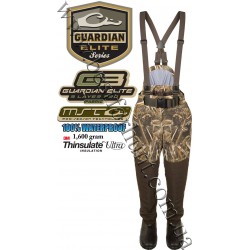Drake® Waterfowl Guardian Elite™ Insulated Breathable Waist-High Waders Pants with 1600 gram Thinsulate™ Boot Lining Realtree MAX-5®