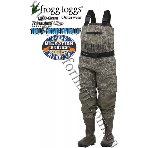 Frogg Toggs® Grand Refuge 2.0™ Breathable 1'200-gram Insulated Wader Mossy Oak® Bottomland®