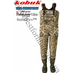Kobuk® 5mm RadialFlex™ Neoprene 1600-Gram Insulated Hunting Chest Wader with Lug Soles Mossy Oak® Shadow Grass® Blades™