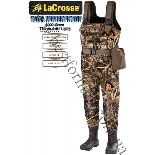 LaCrosse® Swamp Tuff™ Pro 1000-gram Insulated Waders 700122 Realtree MAX-4®