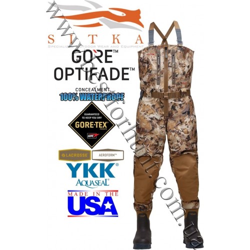 Sitka™ Gear Delta Zip Wader GORE™ OPTIFADE™ Concealment Waterfowl Marsh