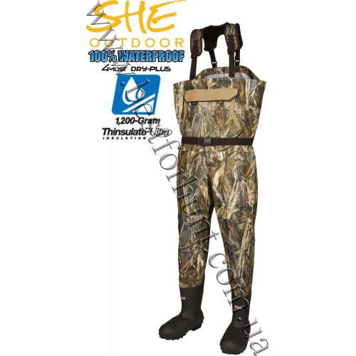 Cabela's SHE Outdoor® Breathable Hunting Waders for Ladies True Timber® DRT™