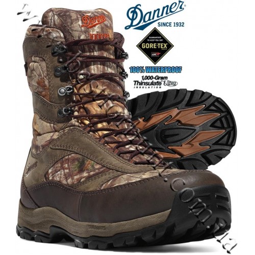 Danner® Women's 8” High Ground 1,000-gram Insulated Gore-Tex® Waterproof Hunting Boots Realtree Xtra® 46230