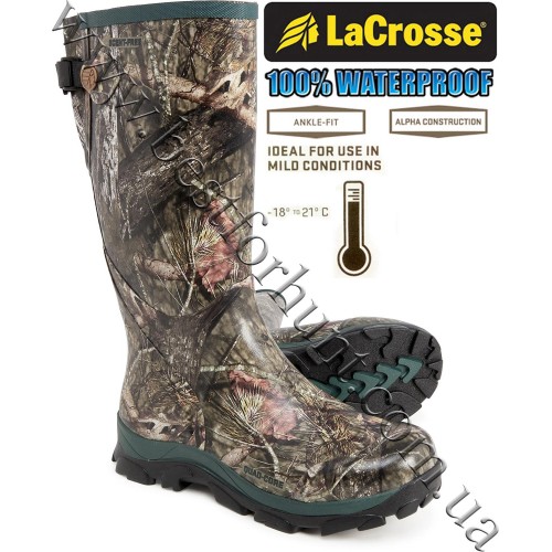 LaCrosse® Women's Switchgrass™ 15” Waterproof Hunting Boot 301130 Mossy Oak® Break-Up® COUNTRY™